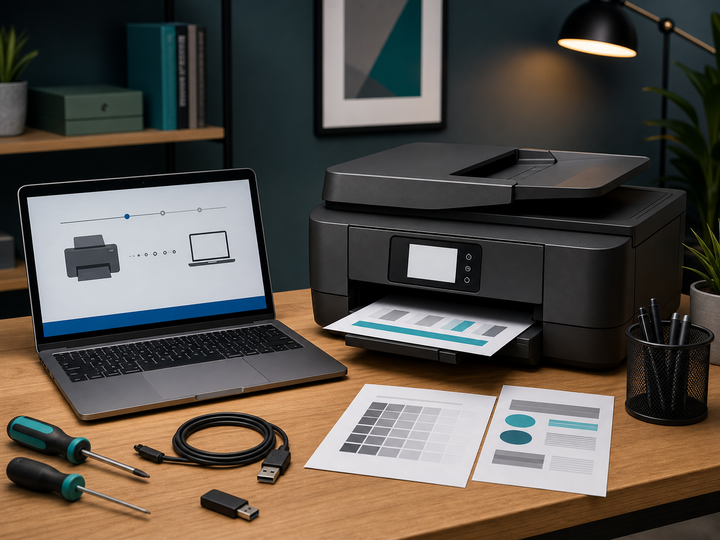 Printer setup support desk